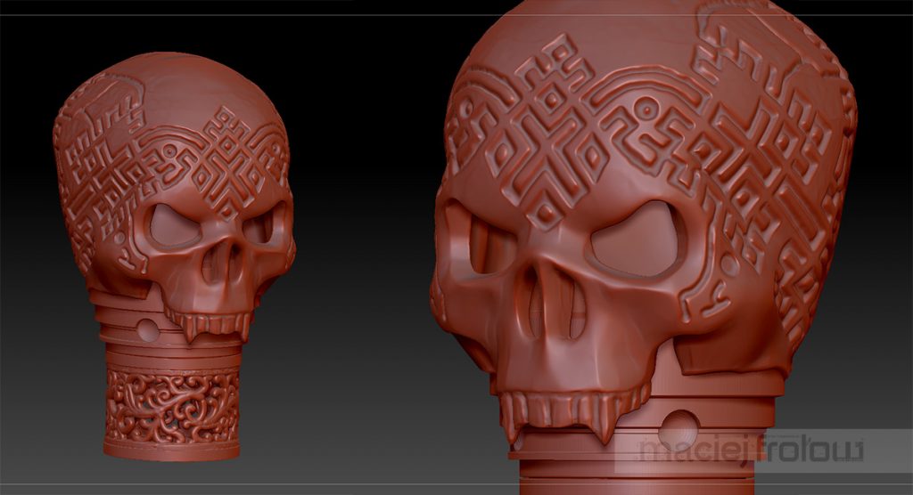 Vampire skull 3D design